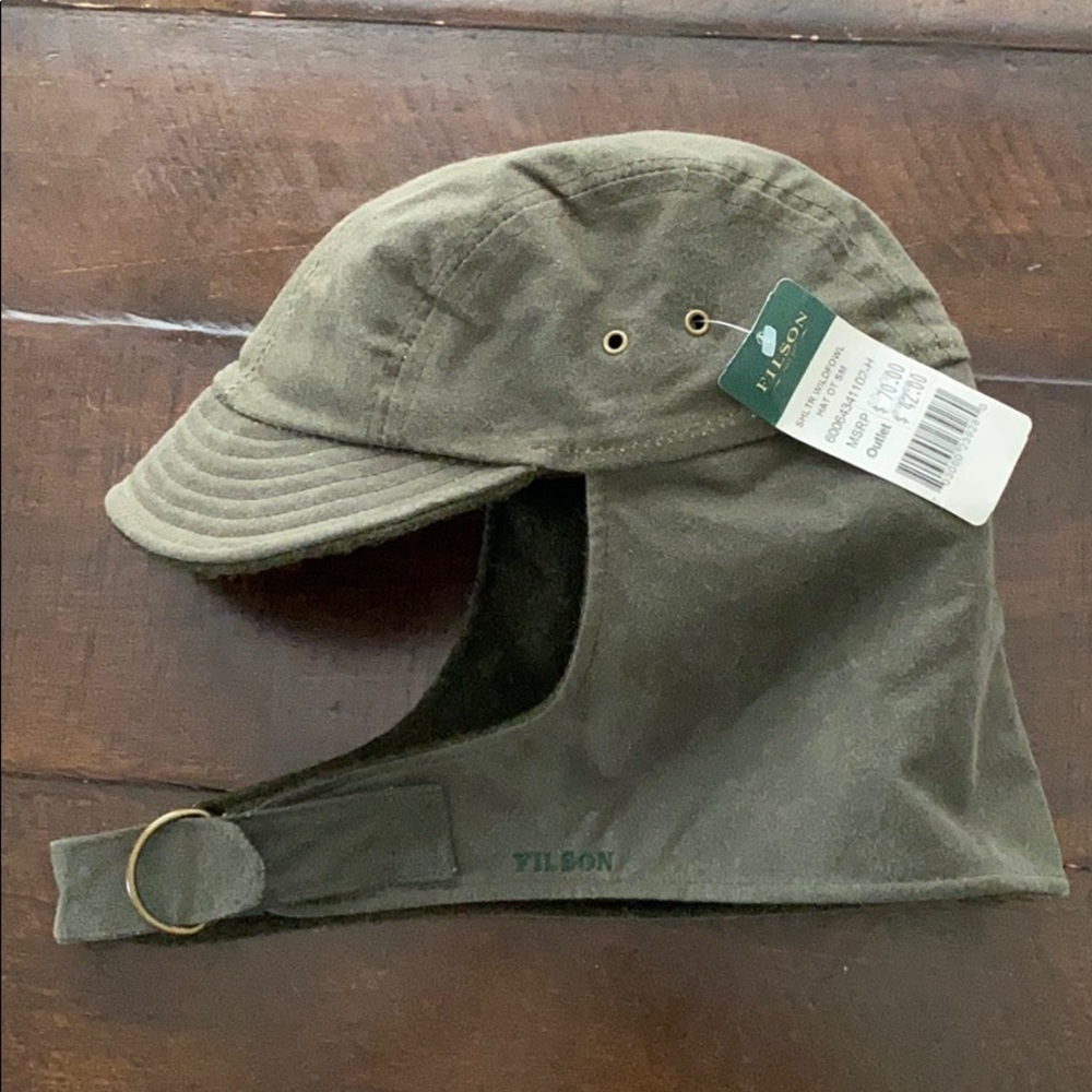 Filson Tin Cloth Wild Fowl Hat Otter Green